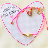 Pulsera am corazón con motita