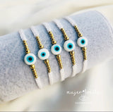 Pulsera Ojo Plano 14K